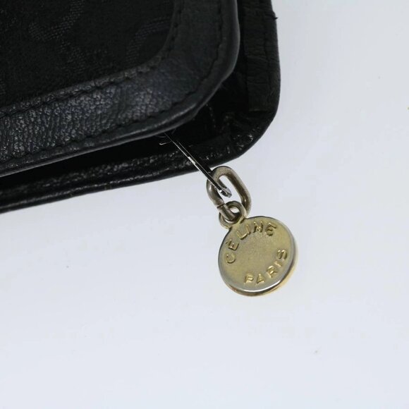 CELINE C Macadam Canvas Clutch Bag Black Auth - Picture 10 of 15